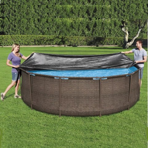 Bestway Przykrycie na basen stelażowy śr. 366cm Bestway 58037 Bestway Przykrycie na basen stelażowy śr. 366cm Bestway 58037