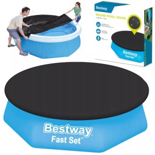 Bestway Przykrycie na basen z kołnierzem śr. 244cm Bestway 58032