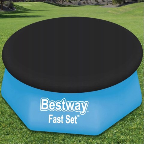 Bestway Przykrycie na basen z kołnierzem śr. 244cm Bestway 58032 Bestway Przykrycie na basen z kołnierzem śr. 244cm Bestway 58032
