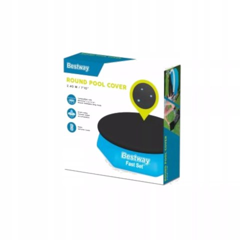 Bestway Przykrycie na basen z kołnierzem śr. 244cm Bestway 58032 Bestway Przykrycie na basen z kołnierzem śr. 244cm Bestway 58032