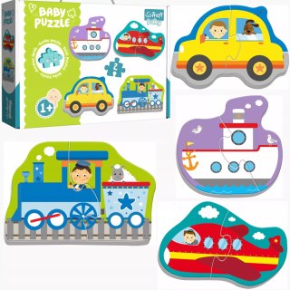 Trefl Puzzle Baby Classic pojazdy transportowe 1+ Trefl 36075