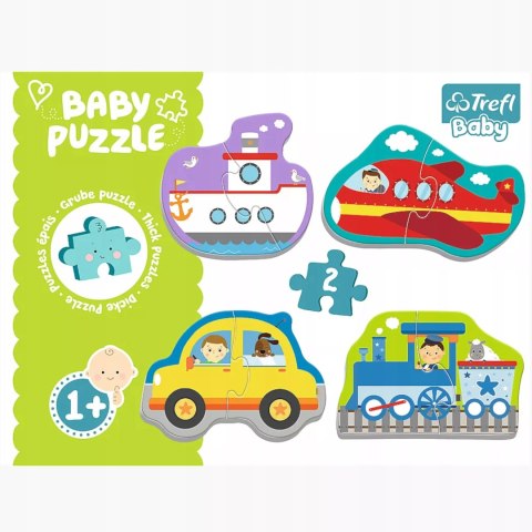 Trefl Puzzle Baby Classic pojazdy transportowe 1+ Trefl 36075 Trefl Puzzle Baby Classic pojazdy transportowe 1+ Trefl 36075