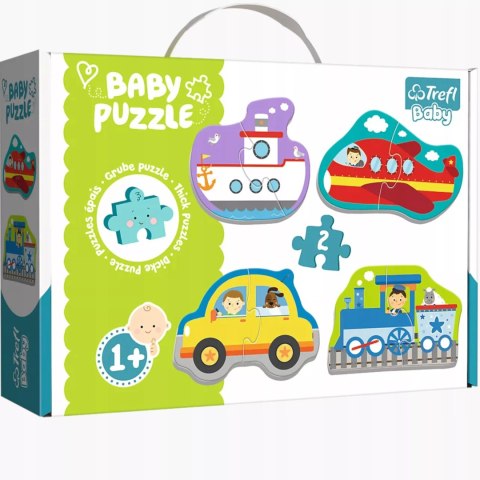 Trefl Puzzle Baby Classic pojazdy transportowe 1+ Trefl 36075 Trefl Puzzle Baby Classic pojazdy transportowe 1+ Trefl 36075