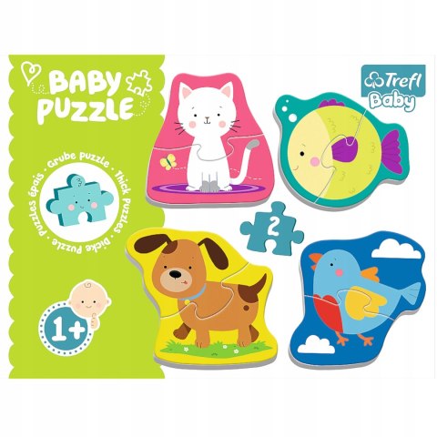 Trefl Puzzle Baby classic zwierzątka domowe Trefl 36074 Trefl Puzzle Baby classic zwierzątka domowe Trefl 36074