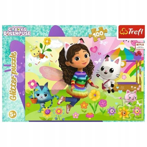 Trefl Puzzle Koci Domek Gabi 100 elementów Brokatowa Gabi Trefl 14832 Trefl Puzzle Koci Domek Gabi 100 elementów Brokatowa Gabi Trefl 14832