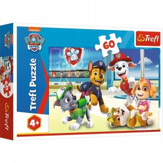 Trefl Puzzle Psi patrol 60 elementów Psi Patrol w świecie piesków Trefl 17392