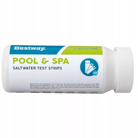 Bestway Tester do pomiaru słonej wody w basenie jacuzzi paski testowe Bestway 58767