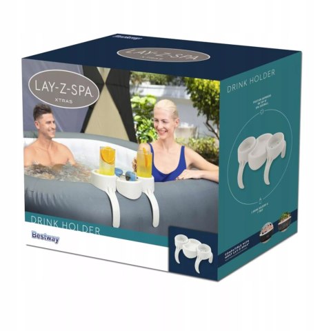 Bestway Uchwyt na napoje tacka 2 przegrody spa jacuzzi Lay-Z-Spa Bestway 60306