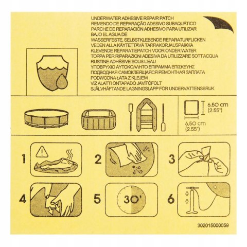 Bestway Zestaw łatek naprawczych łatka 10 sztuk bestway 62091 Bestway Zestaw łatek naprawczych łatka 10 sztuk bestway 62091