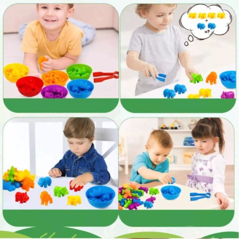 Luxma Gumowe zwierzęta gra sorter montesorri 2188-18