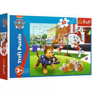 Trefl Puzzle 30 el. Psi Patrol Pieski w akcji 3+ Trefl 18306