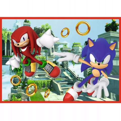 Trefl Puzzle 4w1 Sonic Przygody Sonica 4+ Trefl 34625 Trefl Puzzle 4w1 Sonic Przygody Sonica 4+ Trefl 34625