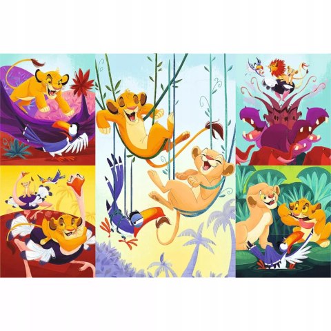 Trefl Puzzle Disney Król Lew 100 elementów Dzielny Król Lew Trefl 16478