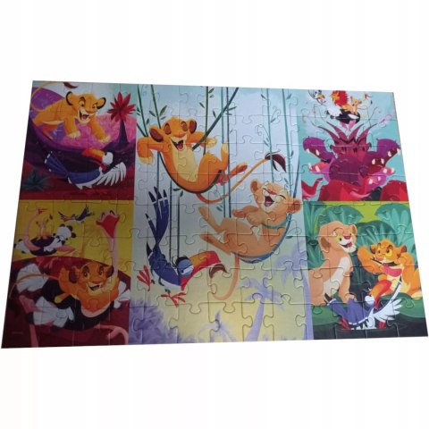 Trefl Puzzle Disney Król Lew 100 elementów Dzielny Król Lew Trefl 16478