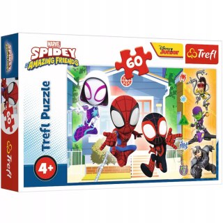 Trefl Puzzle Marvel Spiderman 60 el. W świecie Spidey'a Trefl 17371