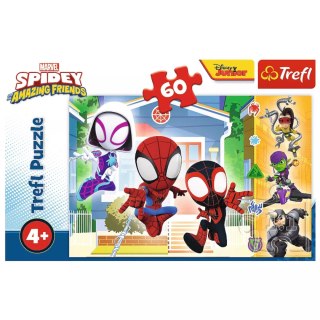 Trefl Puzzle Marvel Spiderman 60 el. W świecie Spidey'a Trefl 17371