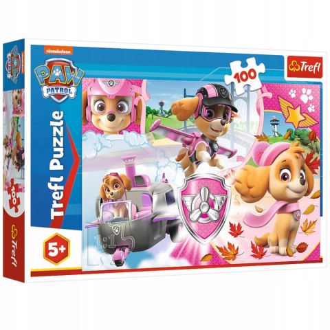 Trefl Puzzle Psi Patrol 100 el Skye w akcji Trefl 16368