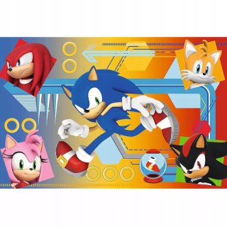 Trefl Puzzle Sonic szybki jak błyskawica 60 el. Sonic w akcji Trefl 17387
