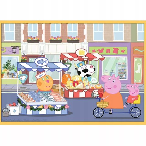 Trefl Puzzle Trefl Świnka Peppa Puzzle 10w1 329 el. Poznaj Świnkę Peppę 90383 Trefl Puzzle Trefl Świnka Peppa Puzzle 10w1 329 el. Poznaj Świnkę Peppę 90383