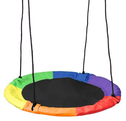 Huśtawka ogrodowa bocianie gniazdo ROMEK kolorowa 80 cm Huśtawka ogrodowa bocianie gniazdo ROMEK kolorowa 80 cm