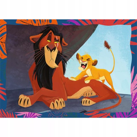 Trefl Puzzle 4w1Król Lew Disney Odważny król lew 4+ Trefl 34653 Trefl Puzzle 4w1Król Lew Disney Odważny król lew 4+ Trefl 34653