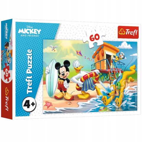 Trefl Puzzle Myszka Miki 60 el. Ciekawy dzień Mikiego i przyjaciół Trefl 17359 Trefl Puzzle Myszka Miki 60 el. Ciekawy dzień Mikiego i przyjaciół Trefl 17359