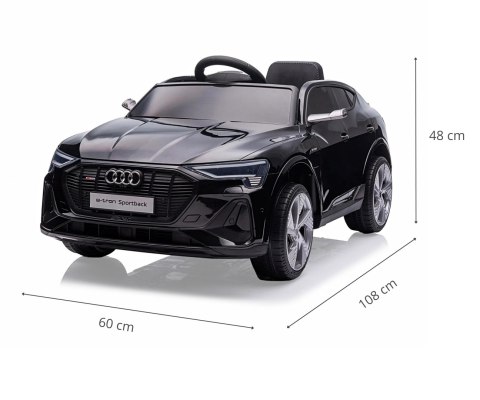 Milly Mally Milly Mally Pojazd na akumulator Audi E-Tron Sportback Black Milly Mally Milly Mally Pojazd na akumulator Audi E-Tron Sportback Black