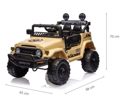 Milly Mally Milly Mally Pojazd na akumulator Toyota FJ Cruiser Khaki Milly Mally Milly Mally Pojazd na akumulator Toyota FJ Cruiser Khaki