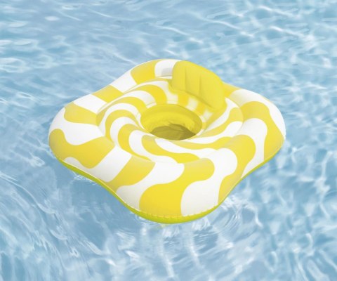 Bestway Bestway 32298 Siedzisko do nauki pływania Kwadrat Swim Safer Comfort Plush Zółte fale 76cm x 76cm Bestway Bestway 32298 Siedzisko do nauki pływania Kwadrat Swim Safer Comfort Plush Zółte fale 76cm x 76cm