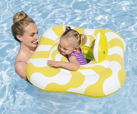 Bestway Bestway 32298 Siedzisko do nauki pływania Kwadrat Swim Safer Comfort Plush Zółte fale 76cm x 76cm Bestway Bestway 32298 Siedzisko do nauki pływania Kwadrat Swim Safer Comfort Plush Zółte fale 76cm x 76cm