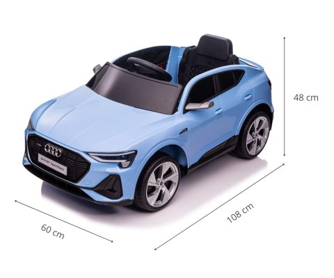 Milly Mally Milly Mally Pojazd na akumulator Audi E-Tron Sportback 4x4 Blue Milly Mally Milly Mally Pojazd na akumulator Audi E-Tron Sportback 4x4 Blue