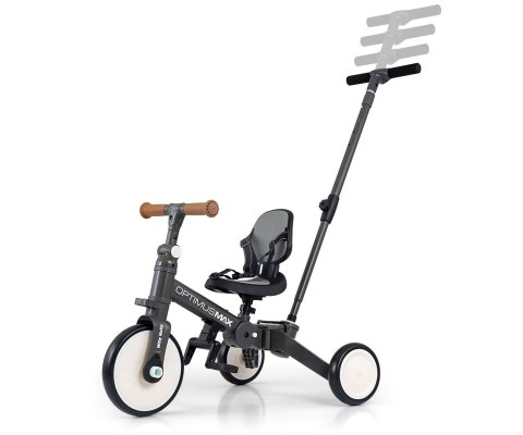 Qplay Milly Mally Rowerek 5w1 Optimus Max Dark Grey Qplay Milly Mally Rowerek 5w1 Optimus Max Dark Grey