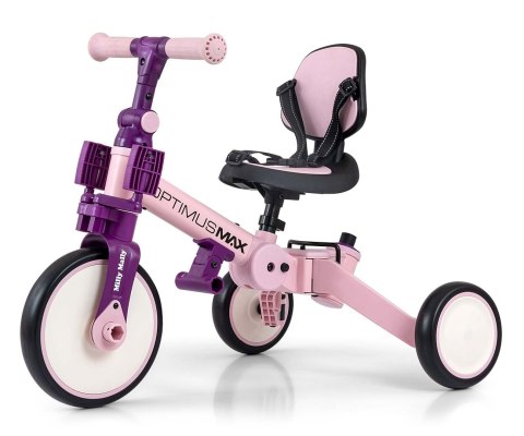 Milly Mally Milly Mally Rowerek 5w1 Optimus Max Pink Milly Mally Milly Mally Rowerek 5w1 Optimus Max Pink