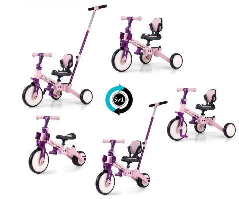 Milly Mally Milly Mally Rowerek 5w1 Optimus Max Pink Milly Mally Milly Mally Rowerek 5w1 Optimus Max Pink