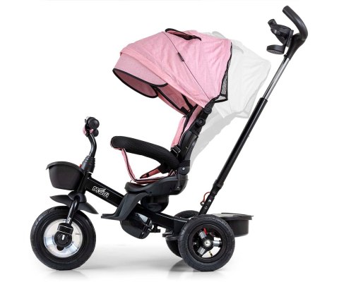 Milly Mally Milly Mally Rowerek Trójkołowy Movi Black-Pink Milly Mally Milly Mally Rowerek Trójkołowy Movi Black-Pink
