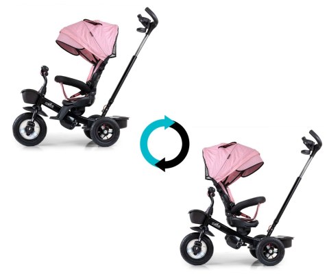 Milly Mally Milly Mally Rowerek Trójkołowy Movi Black-Pink Milly Mally Milly Mally Rowerek Trójkołowy Movi Black-Pink