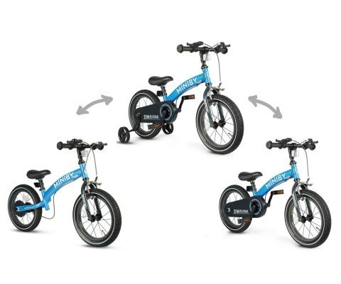 Qplay Qplay Rowerek Dziecięcy - Rowerek Biegowy Miniby 14 cali Blue