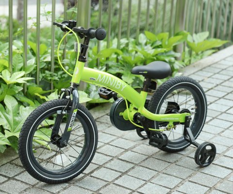 Qplay Qplay Rowerek Dziecięcy - Rowerek Biegowy Miniby 14 cali Green Qplay Qplay Rowerek Dziecięcy - Rowerek Biegowy Miniby 14 cali Green