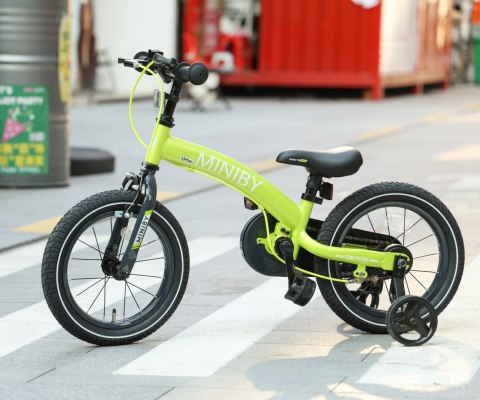 Qplay Qplay Rowerek Dziecięcy - Rowerek Biegowy Miniby 14 cali Green Qplay Qplay Rowerek Dziecięcy - Rowerek Biegowy Miniby 14 cali Green