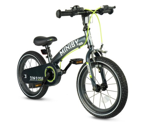 Qplay Qplay Rowerek Dziecięcy - Rowerek Biegowy Miniby 14 cali Grey