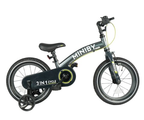 Qplay Qplay Rowerek Dziecięcy - Rowerek Biegowy Miniby 14 cali Grey