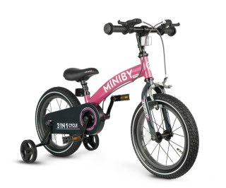 Qplay Qplay Rowerek Dziecięcy - Rowerek Biegowy Miniby 14 cali Rosa