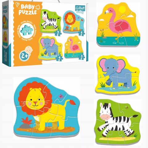 Puzzle Baby Classic Zwierzątka na safari TREFL 36073 Puzzle Baby Classic Zwierzątka na safari TREFL 36073