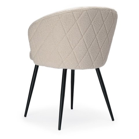 Krzesło boucle HAMPTON teddy beżowe Krzesło boucle HAMPTON teddy beżowe