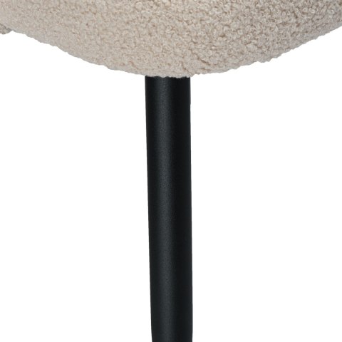 Krzesło boucle HAMPTON teddy beżowe Krzesło boucle HAMPTON teddy beżowe