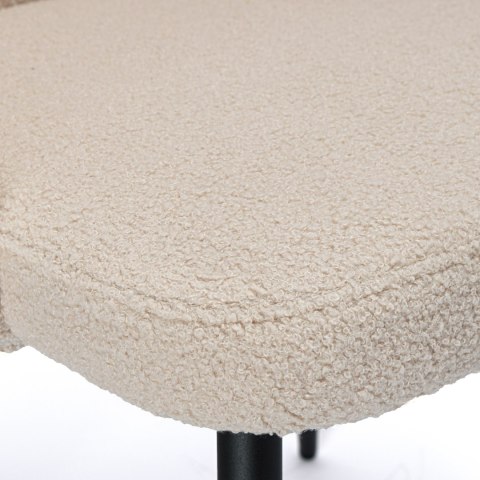 Krzesło boucle HAMPTON teddy beżowe Krzesło boucle HAMPTON teddy beżowe