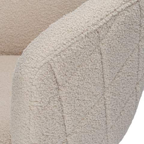 Krzesło boucle HAMPTON teddy beżowe Krzesło boucle HAMPTON teddy beżowe