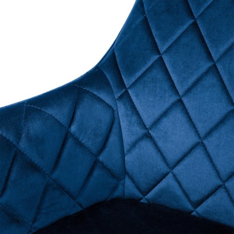 Krzesło welurowe HAVANA VELVET granatowe Krzesło welurowe HAVANA VELVET granatowe