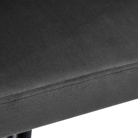 Krzesło welurowe plecione ASTON VELVET grafitowe Krzesło welurowe plecione ASTON VELVET grafitowe