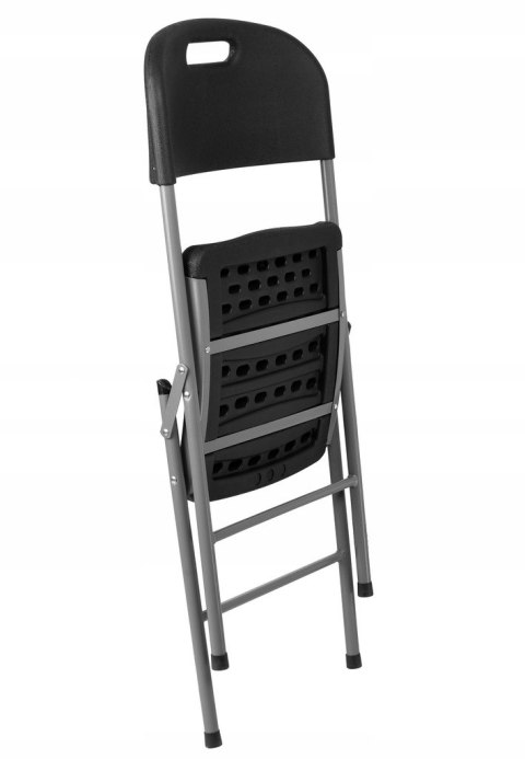 Zestaw cateringowy FETA BLACK 180 cm + 6 krzeseł BLACK Zestaw cateringowy FETA BLACK 180 cm + 6 krzeseł BLACK